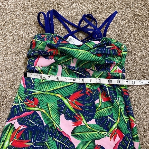 Lime Ricki Jungle Triple strap swimsuit - Picture 6 of 7